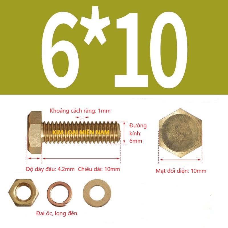 đồng thau lục giác